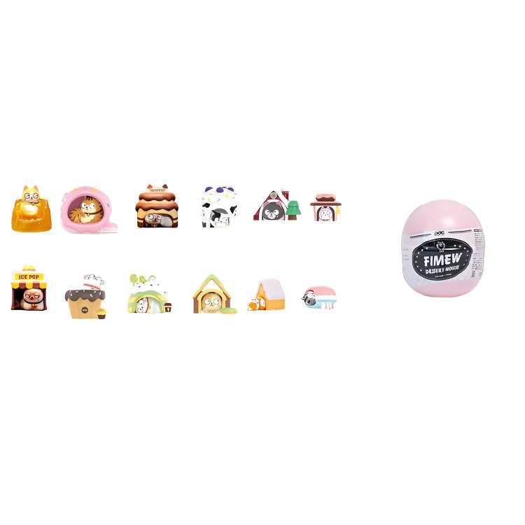 POP MART POP MART Fish Meowth Mystery Boxes Single Mystery Box/Whole Box 12 Pcs