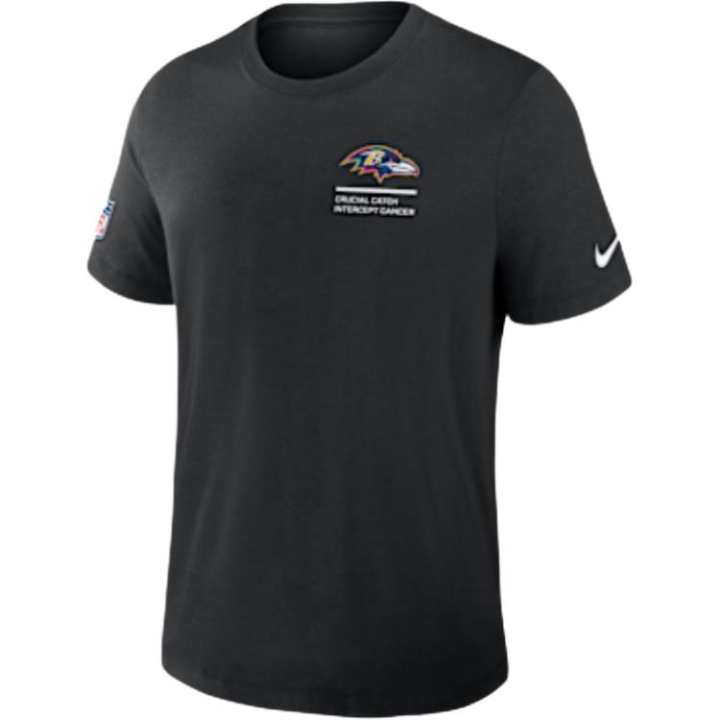 Nike Nike Baltimore Ravens Crucial Catch Men's Nike Dri FIT Nfl T Shirt