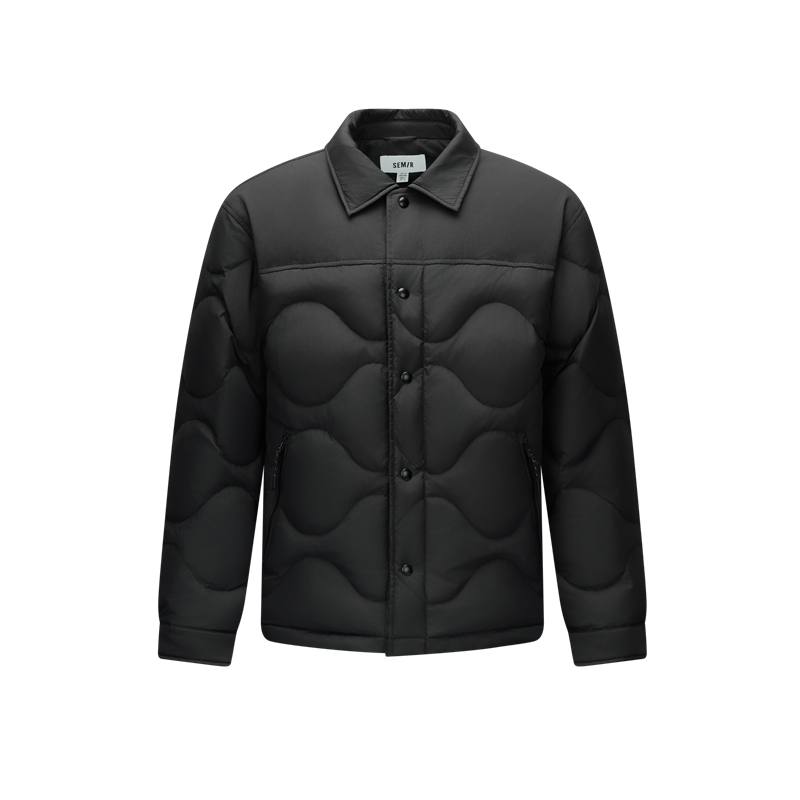 Semir Semir Down Jackets Men's Lapel Moderate Down Shirt Jacket, Down Jacket