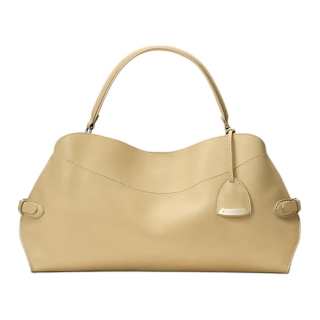 Ralph Lauren Collection Calfskin Handbag Women's Beige Yellow
