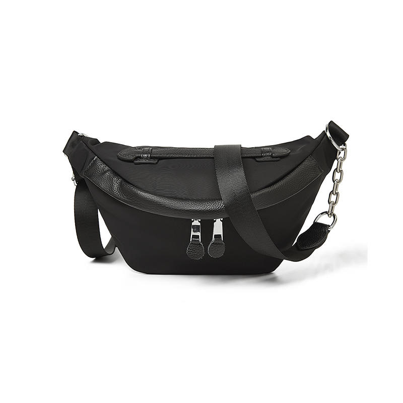 LAORENTOU Fabric Crossbody Bag, Shoulder Bag Regular Women's Black