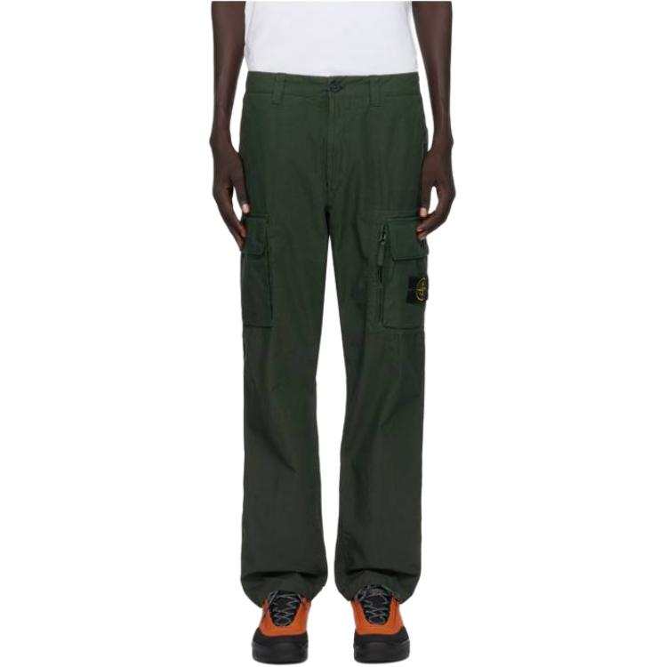 STONE ISLAND Stone Island logo-patch cargo trousers