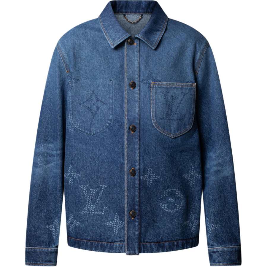 LOUIS VUITTON LOUIS VUITTON Monogram Denim Workwear Overshirt