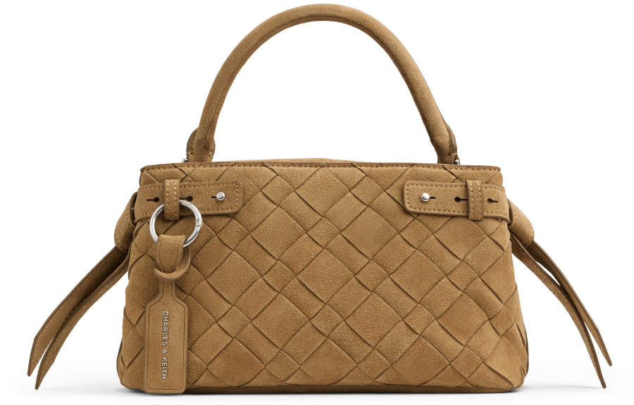 CHARLES&KEITH Synthetic Leather Handbag Medium Women's Sahara Sand