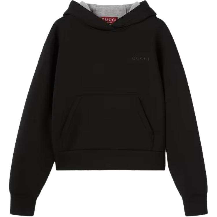 Gucci Viscose jersey hooded sweatshirt