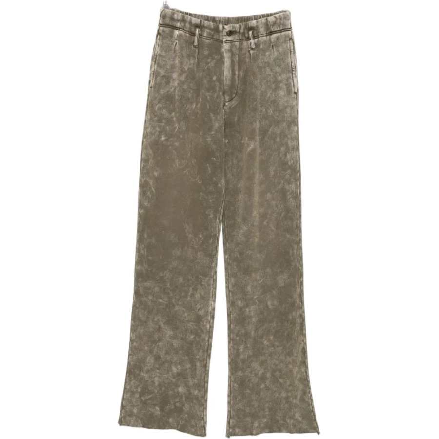 R13 R13 acid-wash trousers