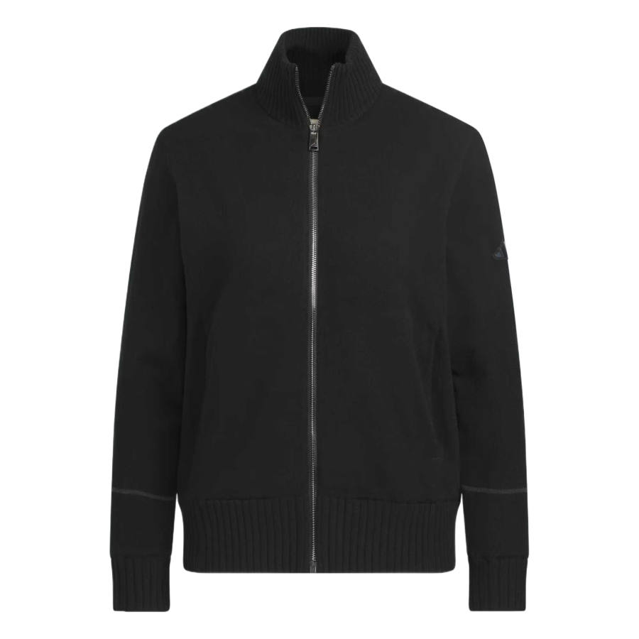 Adidas Adidas Knitwear Women's Black Stand Collar Moderate