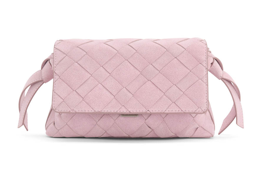 CHARLES&KEITH Synthetic Leather One Shoulder Crossbody Small Square Bag Small Women's Sand/Cotton Candy Pink