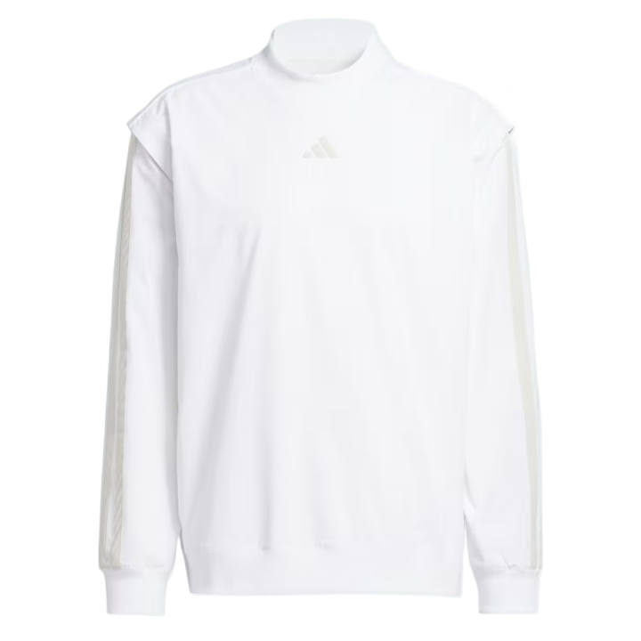 Adidas Adidas Golf Clothing Men's White Stand Collar Moderate