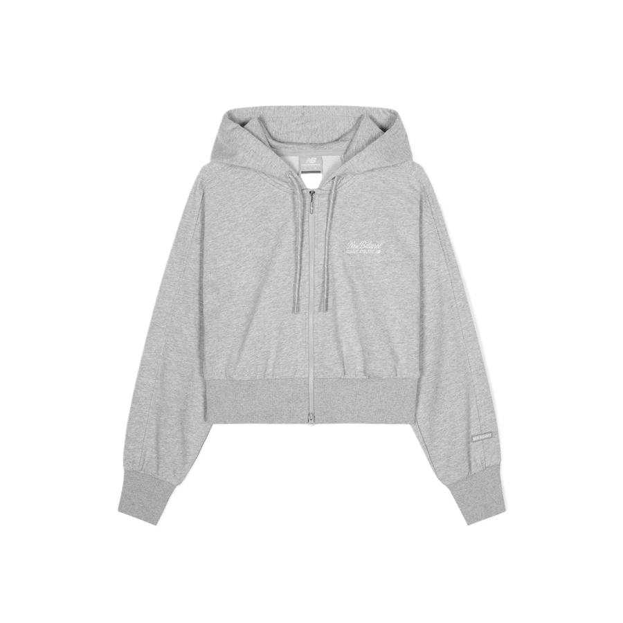 New Balance New Balance Sweatshirts Women's Light Gray Hooded Moderate Regular