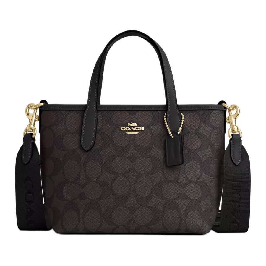 COACH City Artificial Leather Tote Bag, Shopping Bag, Handbag Mini Women's Black