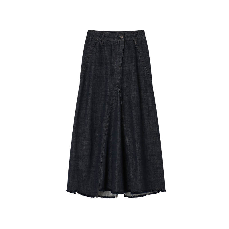 XIANGYING Denim Long Skirt Women's