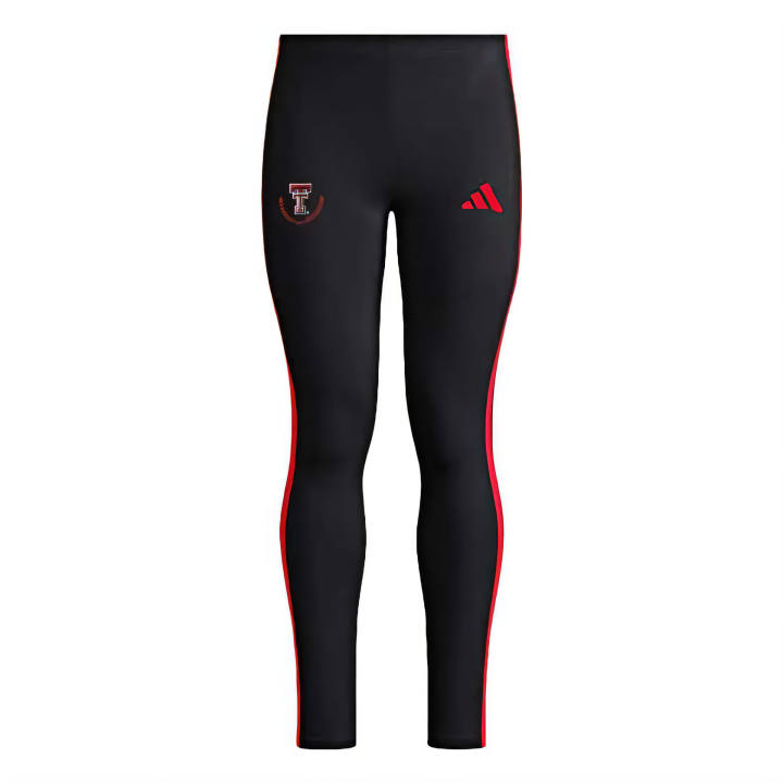 Adidas Adidas Free Shipping With AdiClub Texas Tech Red Raiders Essentials 3 Stripes Cotton Legging