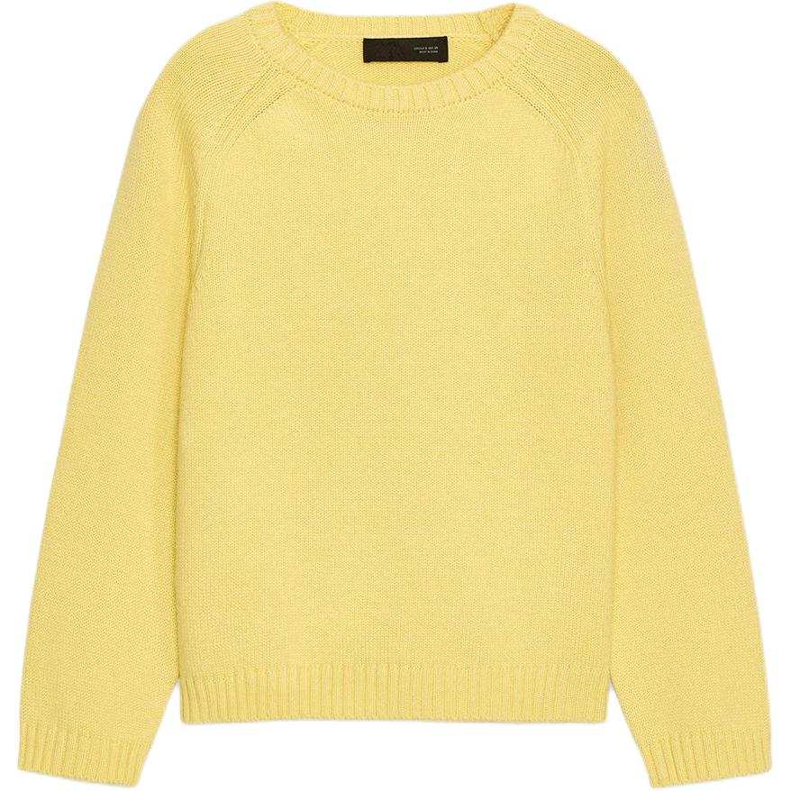 ZARA Sweaters Women's Yellow Crew Neck Moderate Other
