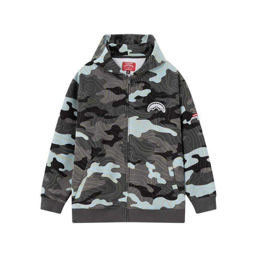 SPRAYGROUND Sweatshirts Unisex Hooded Moderate Cardigan
