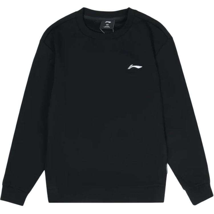 Li-Ning Li Ning Sweatshirts Men's Black Crew Neck Moderate Regular
