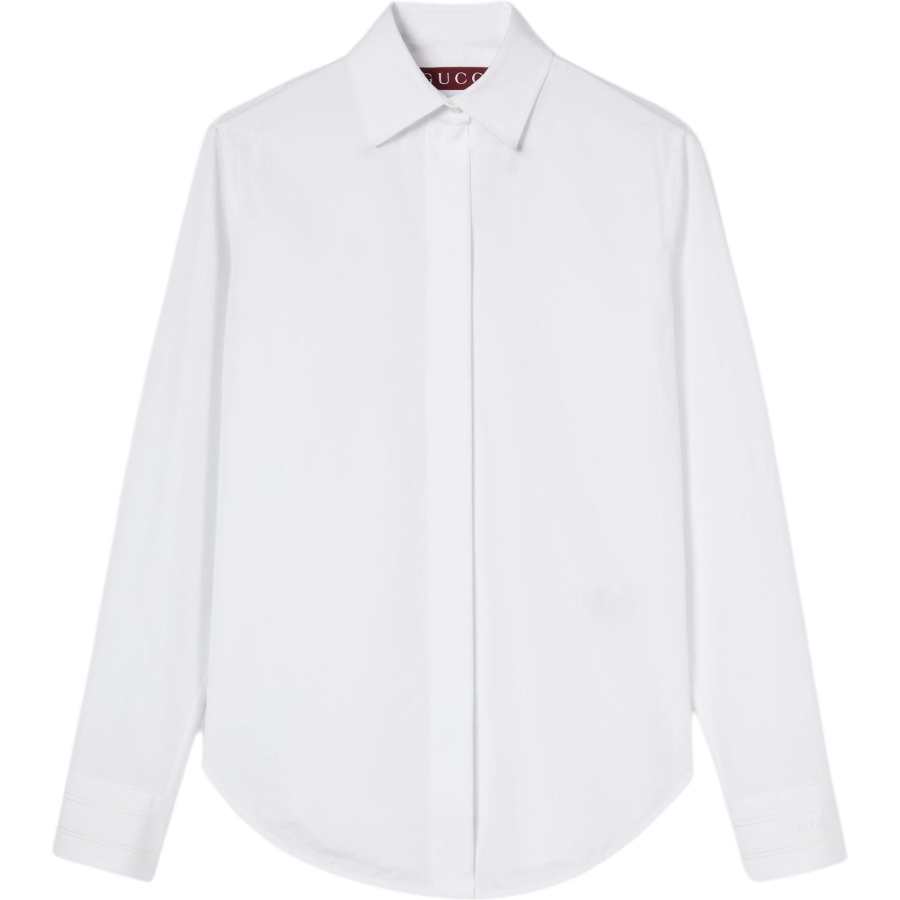 Gucci Cotton poplin shirt with embroidery