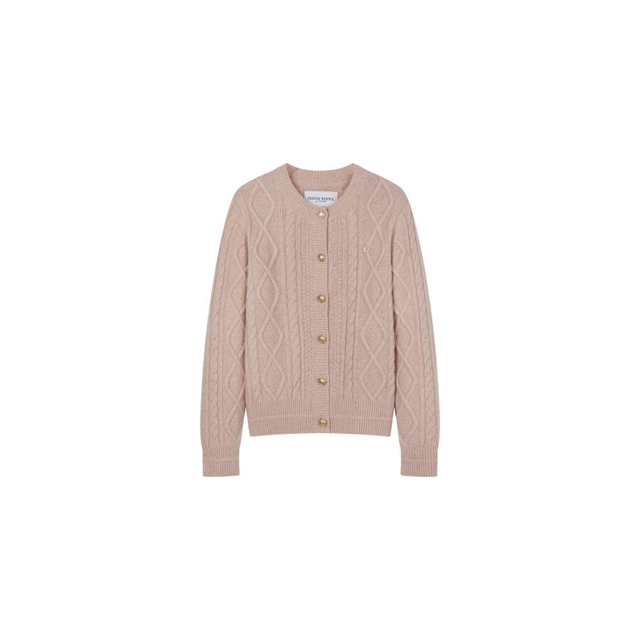 Teenie Weenie Knitwear Women's Crew Neck Moderate Cardigan