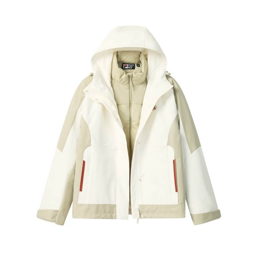 FILA ORIGINALE Puffer Jacket Women's Cloud Peak White