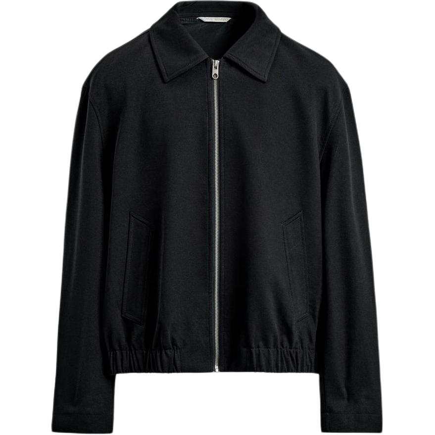 ZARA Jackets Men's Deep Sea Blue Lapel Moderate Other
