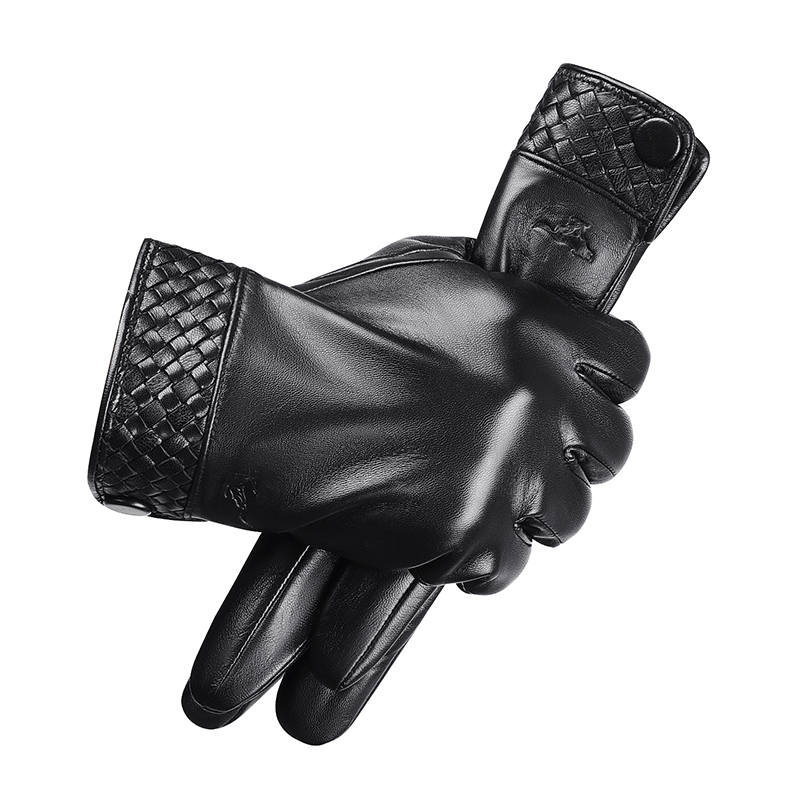 SEPTWOLVES Riding Waterproof Cold Resistant Wear Resistant Fleece Lined Thickened Autumn/winter Sheepskin Glove QPL