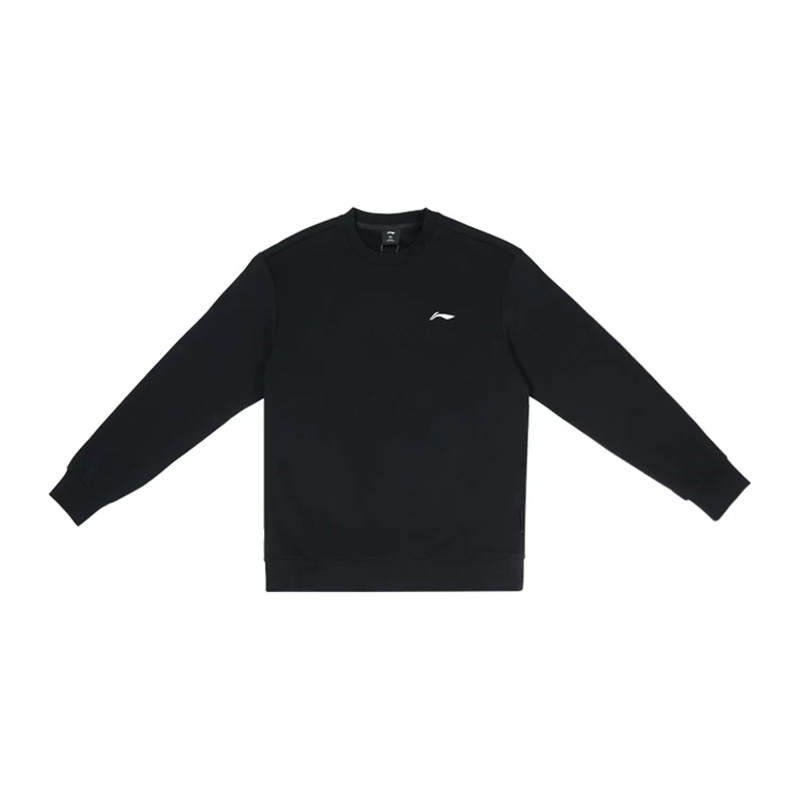 Li-Ning Li Ning Sweatshirts Men's Black Crew Neck Moderate Regular