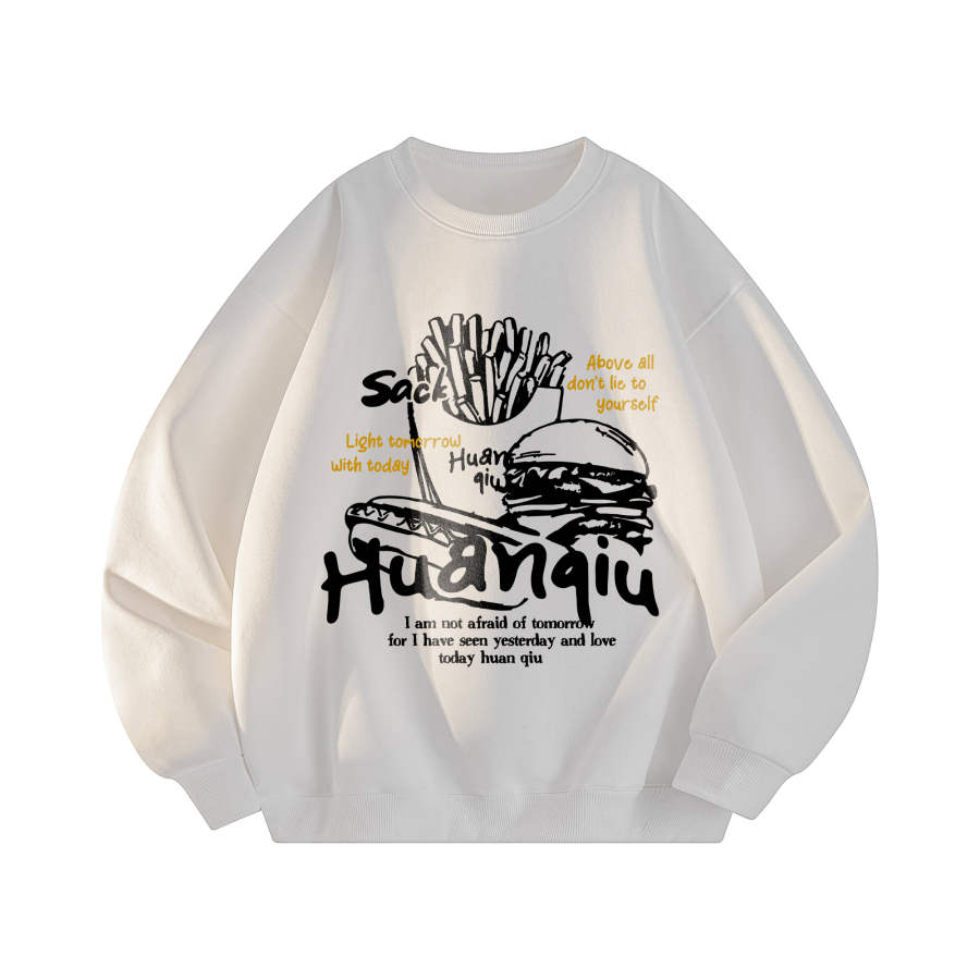 HUANQIU Sweatshirts Unisex Crew Neck Moderate Other