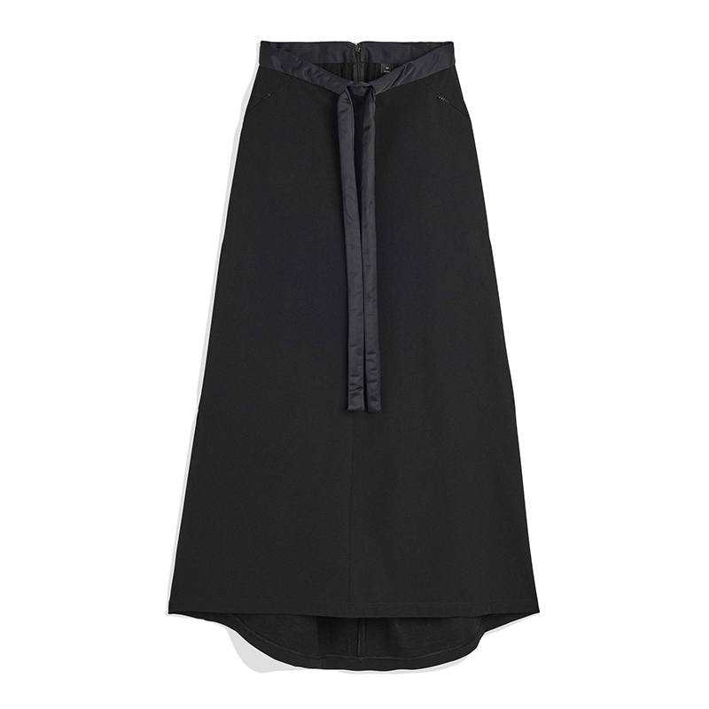 Y-3 padded-detail maxi skirt