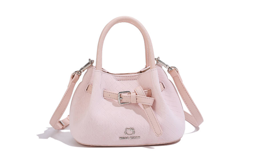 Sanrio Hello Kitty Pu Shoulder Bag, Crossbody Bag Women's Pink/Ecru