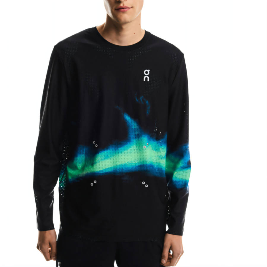 On On Pace T Shirts Men's Black Crew Neck