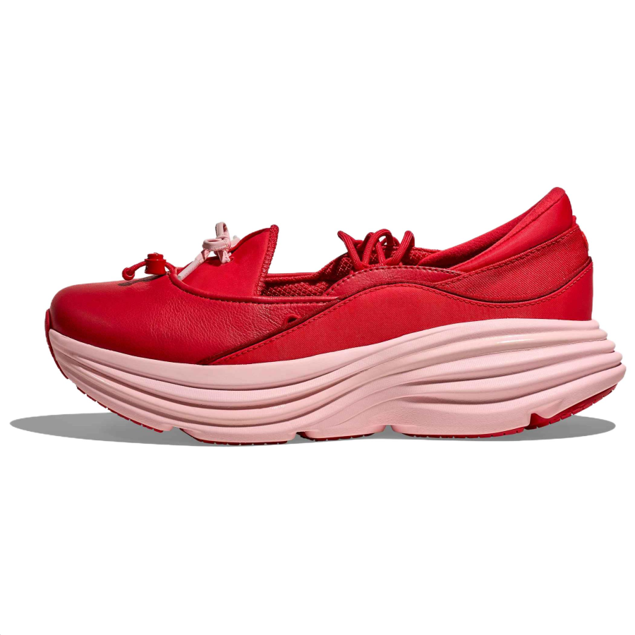 HOKA ONE ONE Bondi Platform Mary Jane Shoes Women's Red Pink
