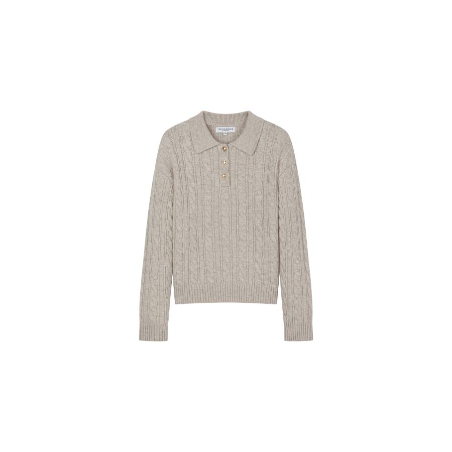 Teenie Weenie Knitwear Women's Polo Collar Moderate