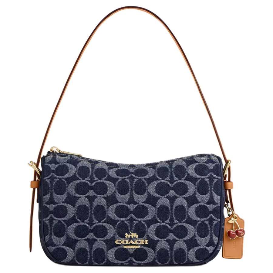 COACH COACH Kailey Fabric Shoulder Bag Medium Women's Denim Blue