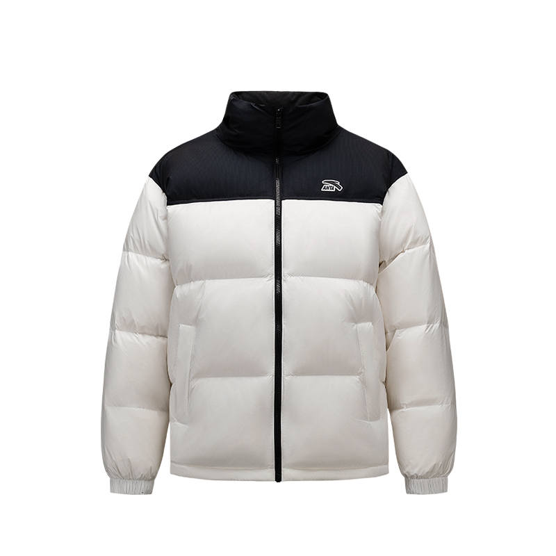 ANTA Anta Down Jacket Men's Patchwork White
