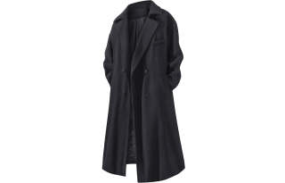 LOOX! Coats Unisex Suit Collar Thickened Straight Fit