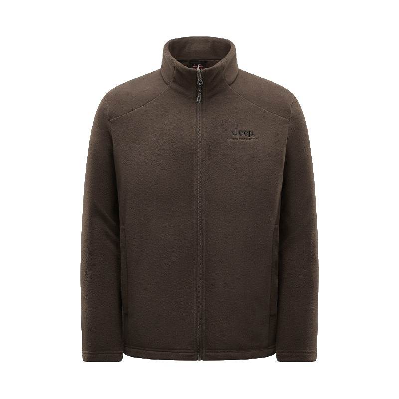 Jeep Fleece Tops Men's Stand Collar Moderate Other