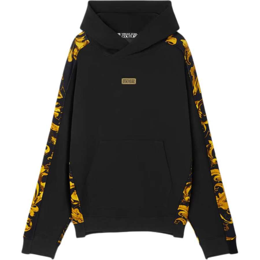 Versace Jeans Couture baroque-print panelled hoodie