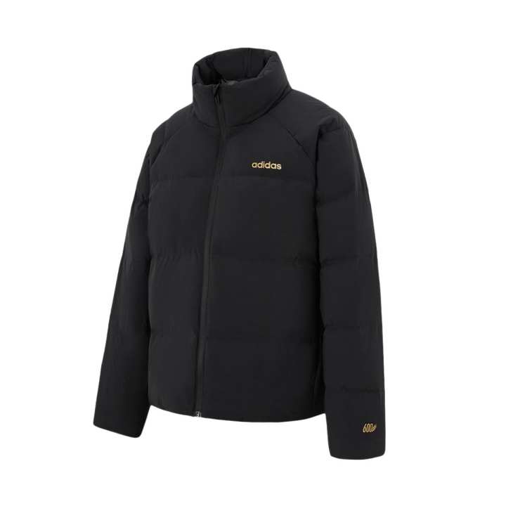 Adidas Adidas Down Jackets Women's Black Stand Collar Moderate