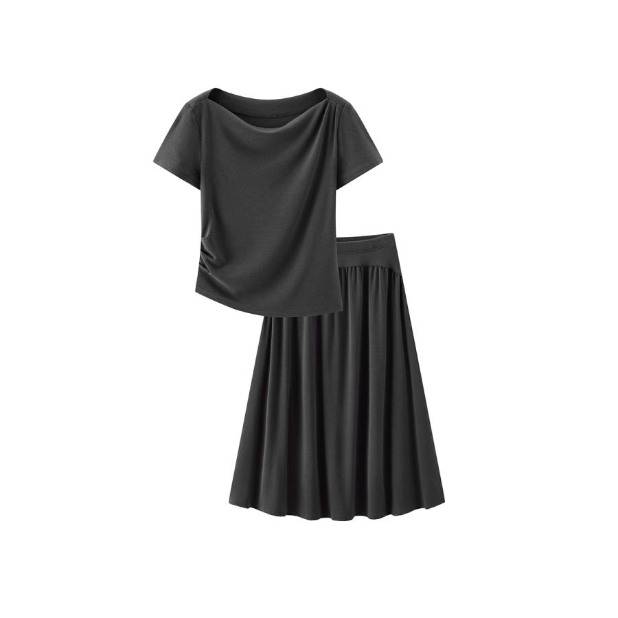 Semir Mall Same Style Women's Apparel Two Piece Skirt Sets Women's Moderate