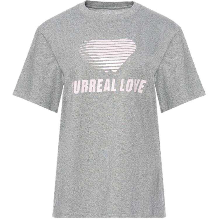 PINKO T Shirts Women's Gray Crew Neck Moderate Straight Fit