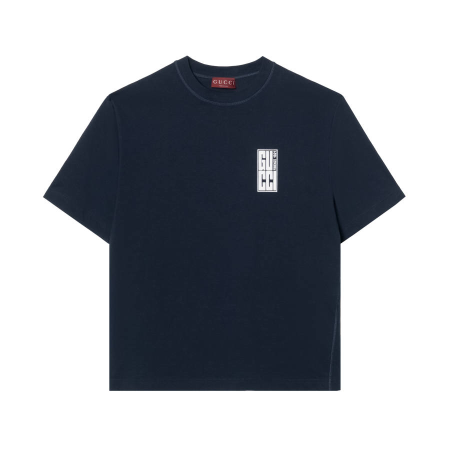 GUCCI Logo Printed Crewneck T-Shirt