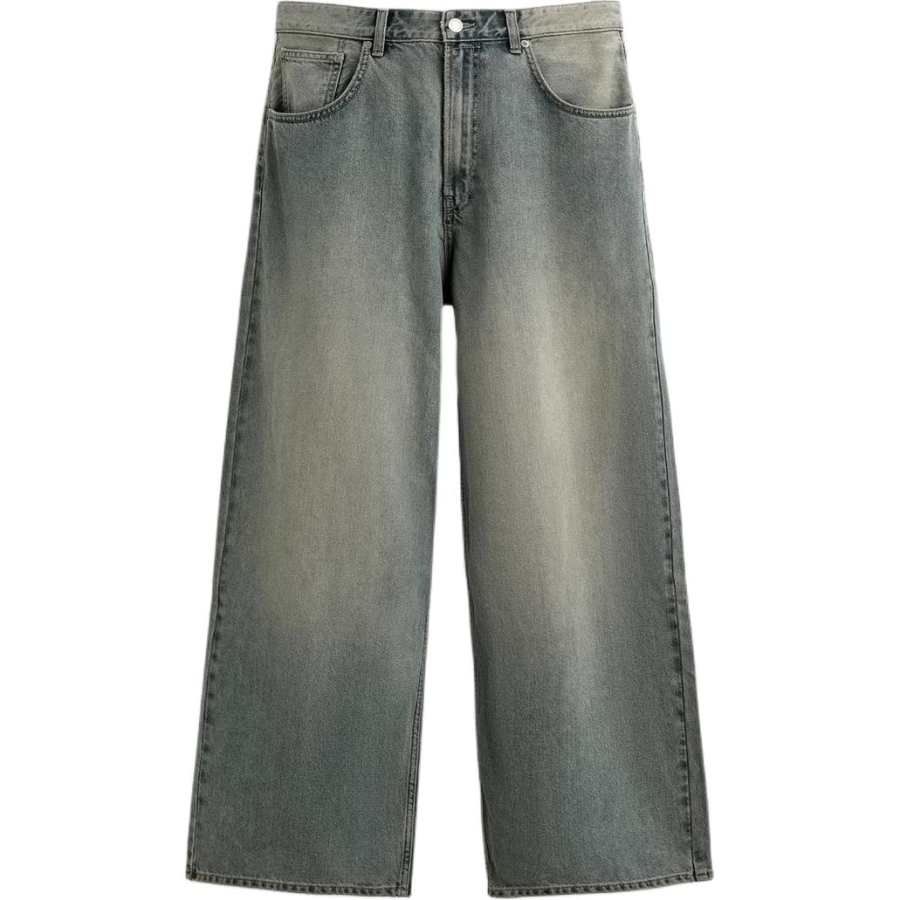 ZARA Jeans Men's Blue/Green Moderate Straight Fit Pants