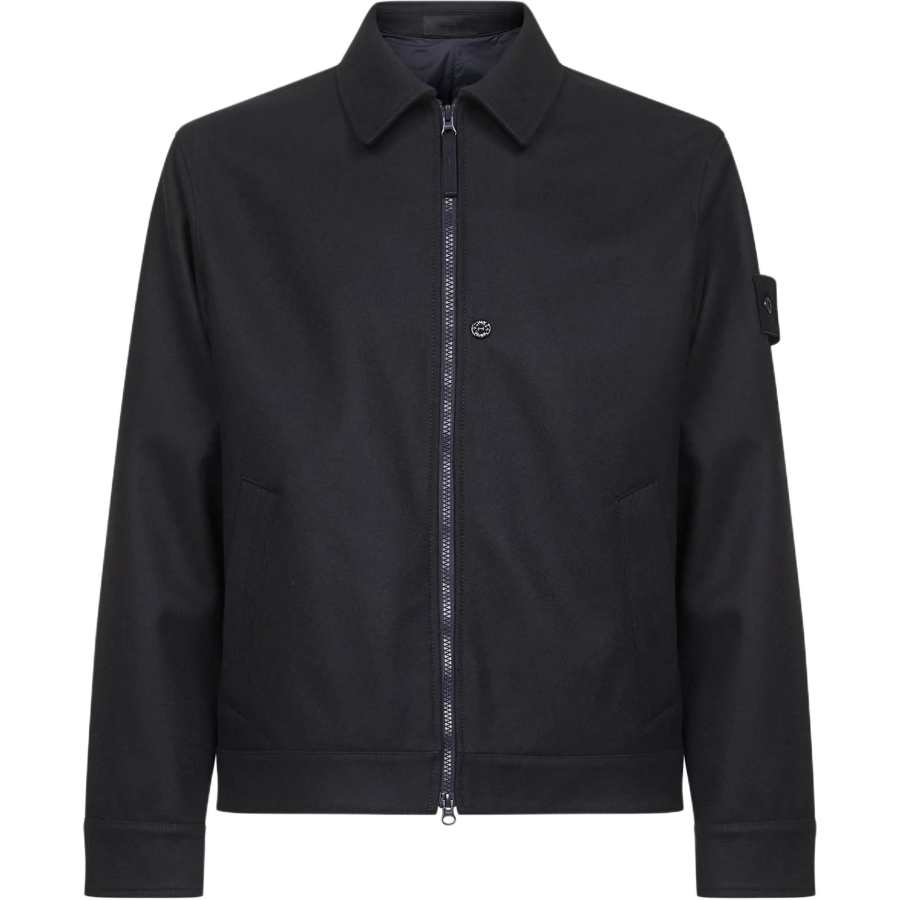 Stone Island double-slider zipped shirt jacket