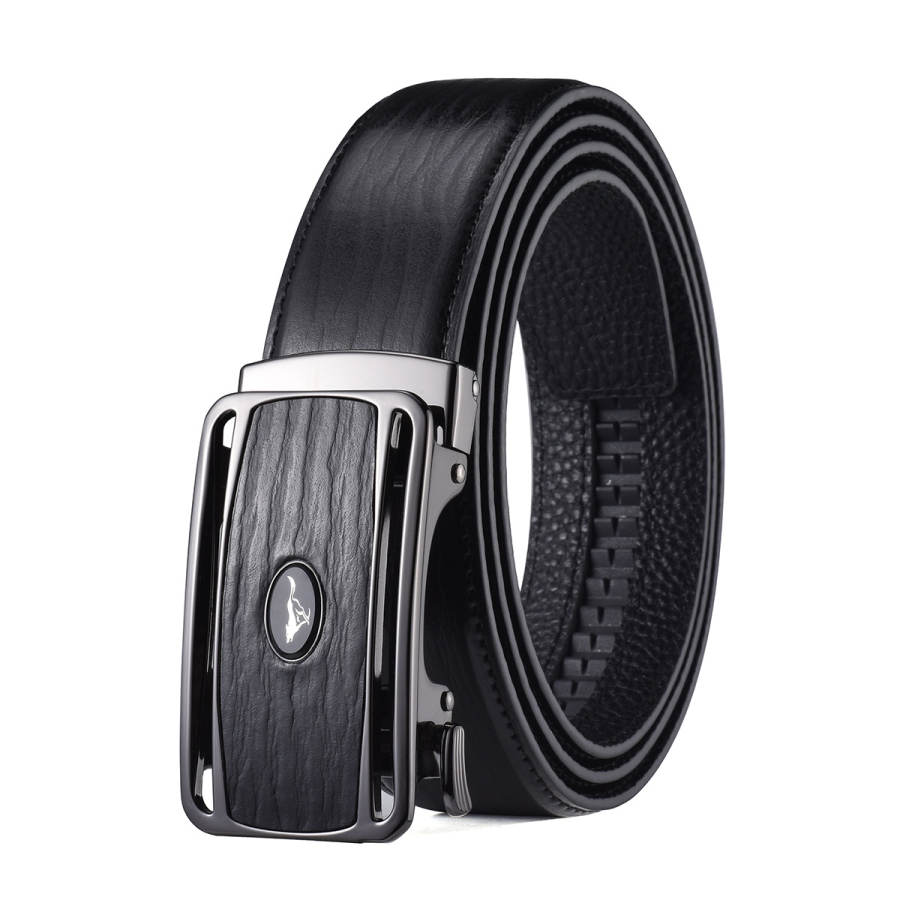 SEPTWOLVES Cow Leather Belts Men's Width 3.5cm