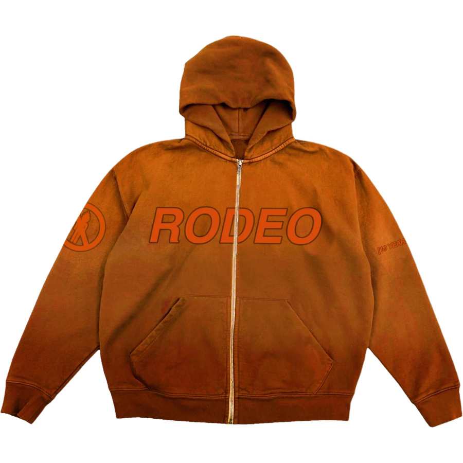 Travis Scott FW25 RODEO 10 YEARS ZIP UP HOODIE Sweatshirt Unisex