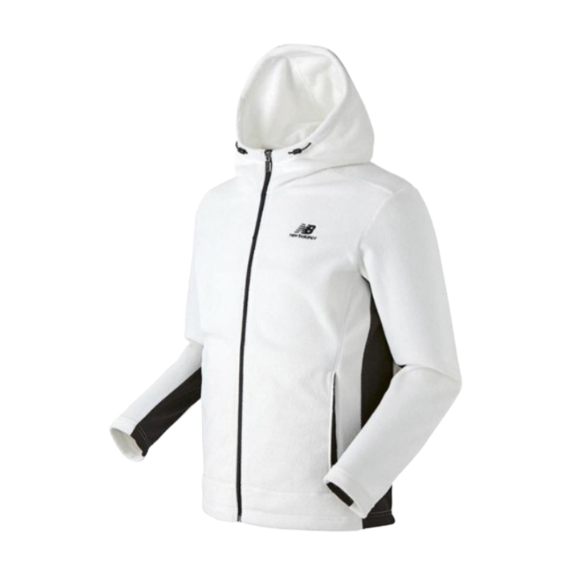 New Balance New Balance Fleecemix Sweatshirts Unisex White Hooded Moderate Regular