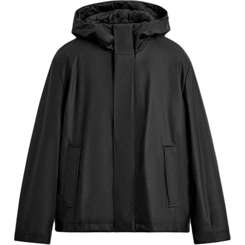 ZARA Jackets Men's Black Hooded Moderate Other