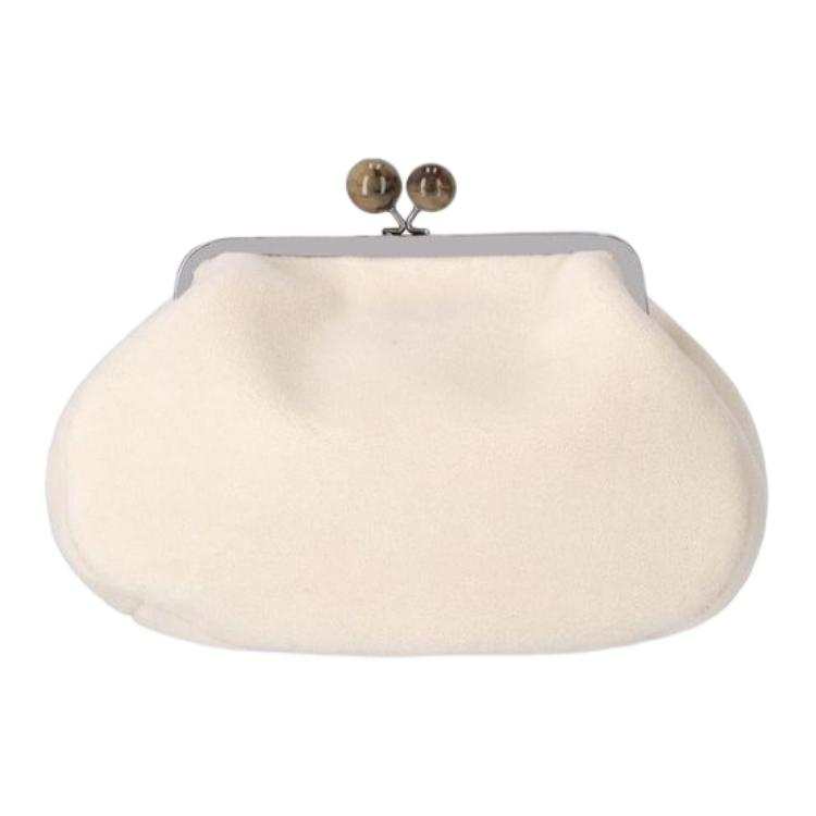WEEKEND MaxMara Wool Clutch Women's White