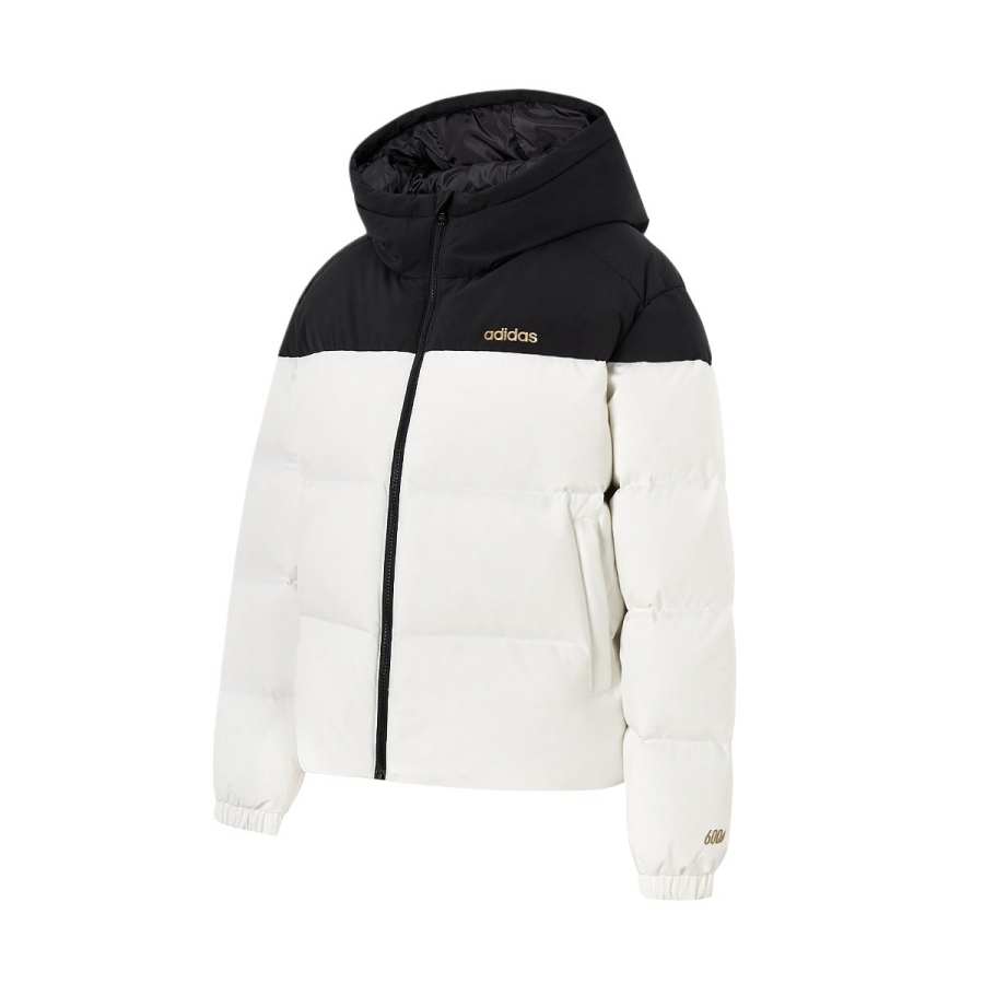 Adidas Adidas Down Jackets Women's White Hooded Moderate