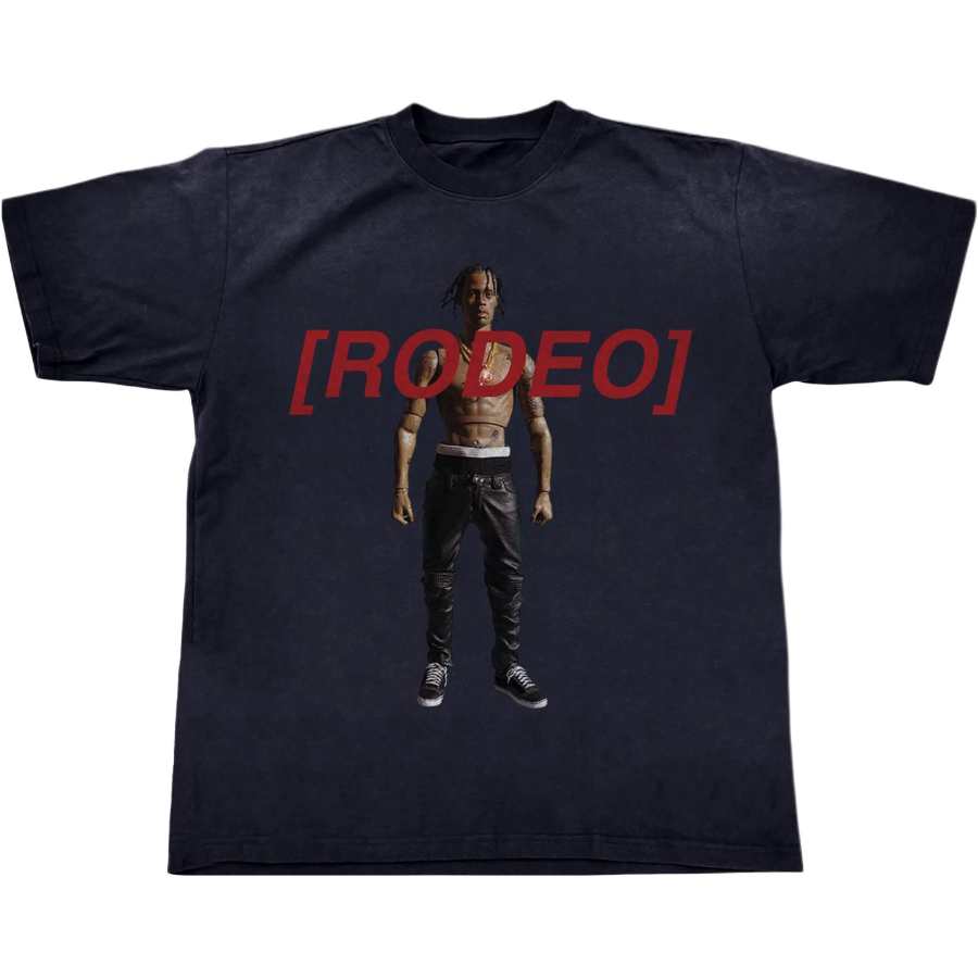 Travis Scott FW25 RODEO 10 YEARS ACTION FIGURE TEE T Shirt Unisex